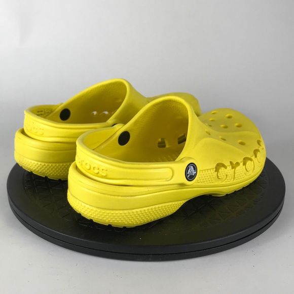 Crocs Baya Clogs Yellow Waterproof Slip On Sandals Women’s Size 7 - Picture 5 of 12